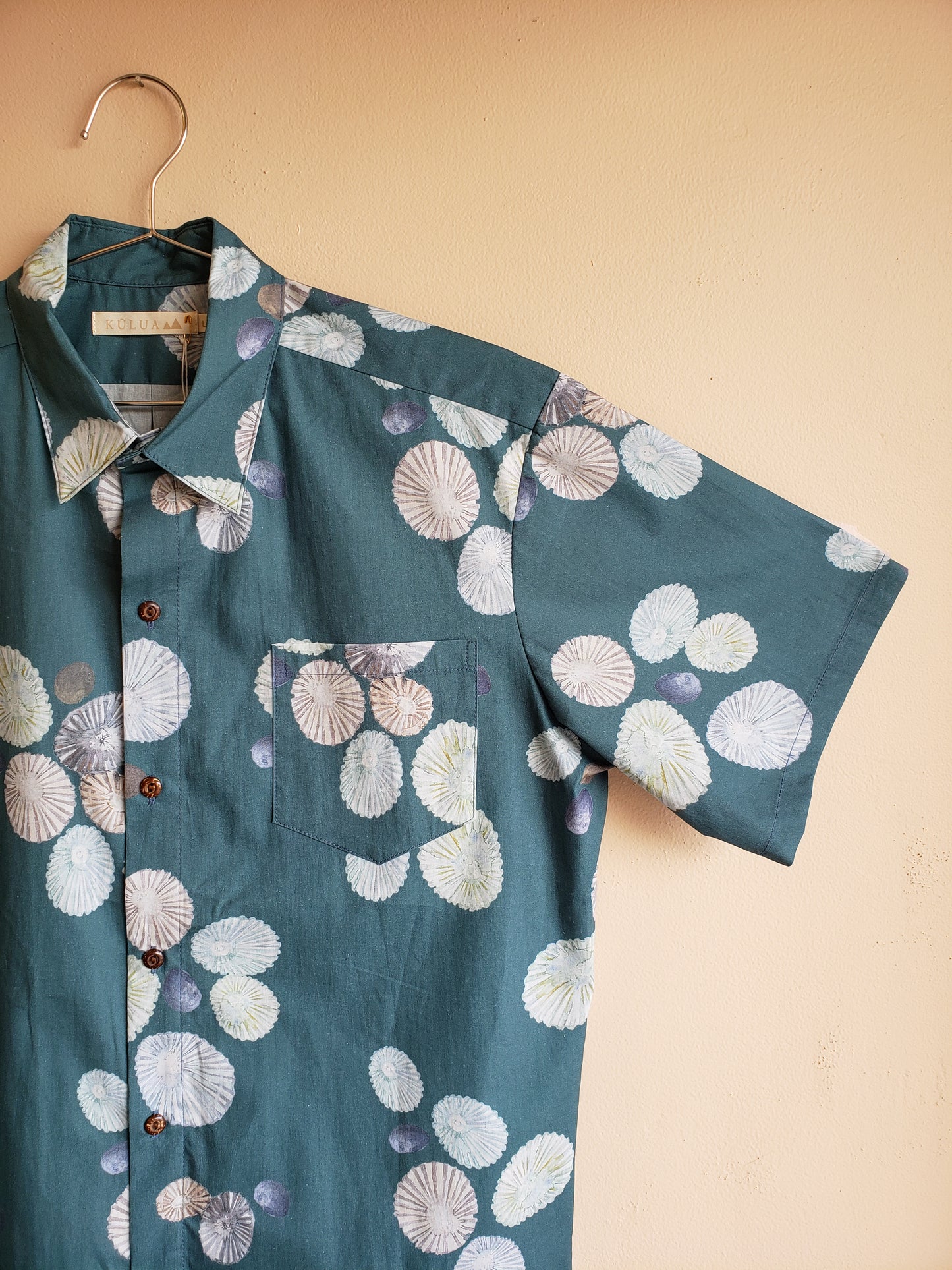 Aloha Shirt Teal ʻOpihi