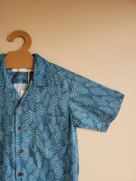 Keiki Aloha Shirt Ocean Wahine Noho Mauna