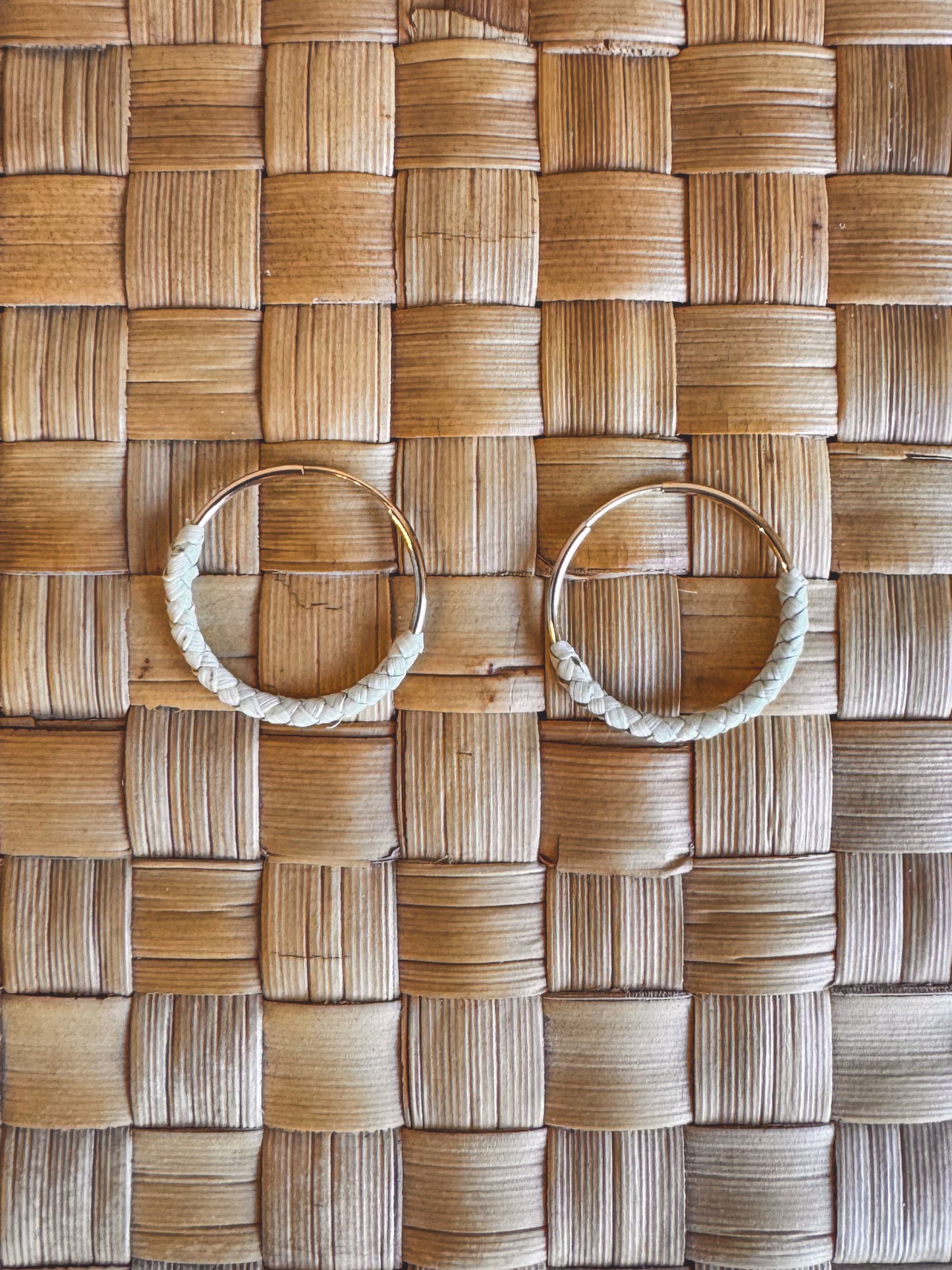 Lauhala Hoop Earrings